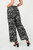 Pantalón Palazo Lino Italiano Estampado con Bolsillos