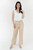 Pantalón Recto Catania con Botón y Bolsillo Decorativo