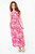 Vestido Maxi Seda Bali Estampado Escote Recto