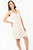Vestido Corto Rayón Escote V con Lazos en Hombros