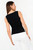 Polo Viscosa Lurex Escote V con Drapeado