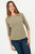 Polo Manga 3/4 Gamuza Acanalada Escote Ojal con Lazo