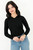 Blusa Manga 3/4 Hilo Viscosa Escote Ojal con Canesú Diagonal