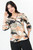 Blusa Manga 3/4 Seda Bali Estampado con Escote Redondo