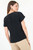 Blusa Manga Corta Campanita Seda Licrada