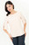 Blusa Escote Ojal Gasa Crepe Manga 3/4 Acampanada