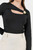 Polo Manga Larga Lycra con Escote Cruzado