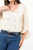 Blusa Manga 5/8 con Ruffle en Gasa Hindu