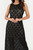 Maxi Vestido Calado Chompero con Escote Ojal y Forro