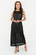 Maxi Vestido Calado Chompero con Escote Ojal y Forro