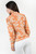 Blusa manga larga con pechera camisera