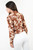 Blusa manga larga con pechera camisera