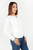 Polo manga larga en jacquard labrado con copas cruzadas y cuello redondo