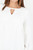 Blusa manga larga en seda con escote ojal