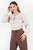 Blusa manga larga en tela Hindu