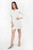 Vestido corto en Verona Crepe con escote ojal