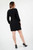 Vestido corto en Verona Crepe con escote ojal