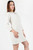 Vestido corto en Verona Crepe con escote ojal