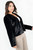Chaqueta corta con cuello redondo