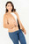 Chaqueta corta con cuello redondo