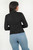 Blazer corto en suede en corte princesa