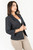 Chaqueta corta forrada en Stone Milenio con solapa y manga 3/4