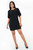 Vestido corto en Verona con escote ojal y manga 5/8