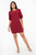 Vestido corto en Verona con escote ojal y manga 5/8