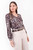 Blusa manga larga en Rayon Fernet con escote V