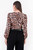 Blusa manga larga en Rayon Fernet con escote V