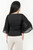 Polo manga 3/4 en Sutex/Brisa con escote ojal y mangas campana de gasa