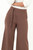 Pantalón palazo en Catania Rosse con lazo decorativo, bolsillos laterales y pretina elasticada