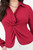 Blusa camisera de gasa con manga larga, nudo delantero y doble tela