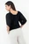 Blusa de Lino Florida Labrado con Volante