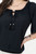 Blusa de Lino Florida Labrado con Volante