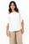 Blusa de Lino Labrado con Mangas Abiertas