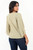 Blusa de Lino Labrado con Mangas Abiertas