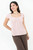 Blusa de Seda con Escote Corazón
