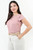 Blusa de Gasa con Canesú Transparente
