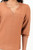 Blusa de Lino Florida Labrado con Cuello Neru