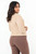 Chaqueta de Scuba Crepé con Escote en Pico