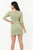 Vestido Corto Verona Crepé con Botón Dorado