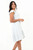 Vestido Corto Verona Crepé Botón Dorado