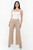 Pantalón Recto de Malibu con Pretina Elasticada