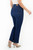 Pantalón recto en denim stretch con bolsillos y pretina de un botón