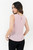 Blusa Manga Cero con Escote Ojal