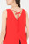 Blusa Manga Cero Escote en V Delantero y Espalda
