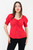 Blusa manga corta busto recogido