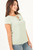 Blusa Manga Corta Cruce en abertura delantero