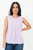Blusa manga cero escote ojal